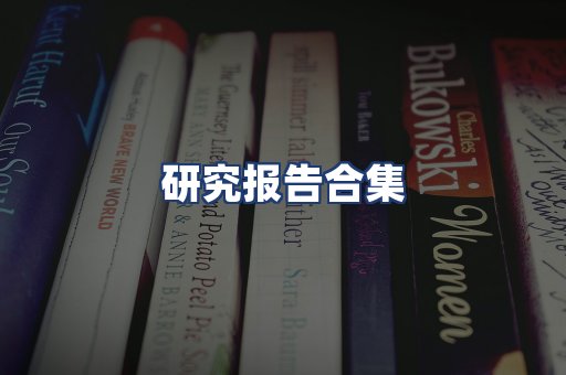 研究报告合集